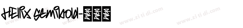 HEllix semibold字体转换